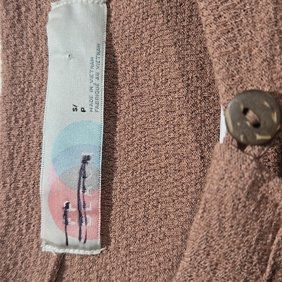 Free People Beach Cutout Long Sleeve Crop Top S - Picture 4 of 7